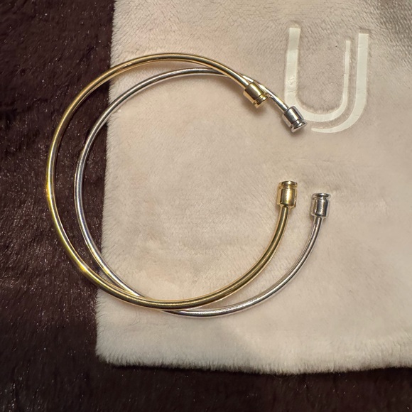 Uncommon James Jewelry - Gold and Silver Minimalist Bangle Bracelets